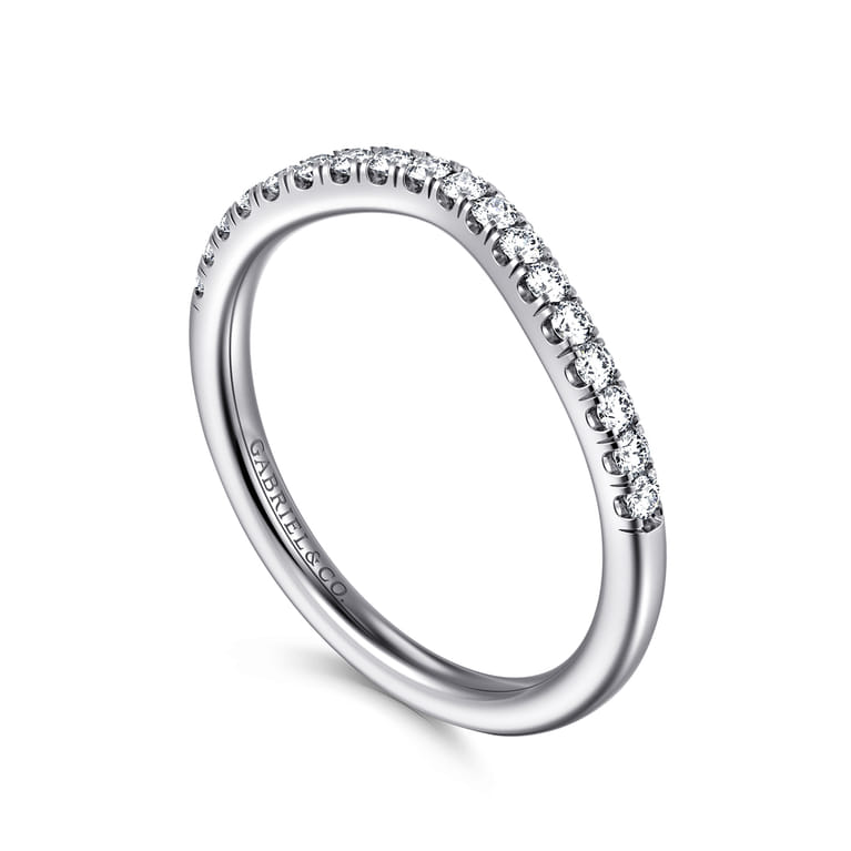 14K White Gold Diamond Wedding Band - 0.23 ct - Shot 3