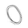 14K White Gold Diamond Wedding Band - 0.23 ct
