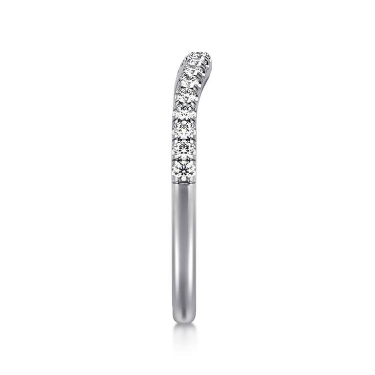 14K White Gold Diamond Wedding Band - 0.23 ct - Shot 4