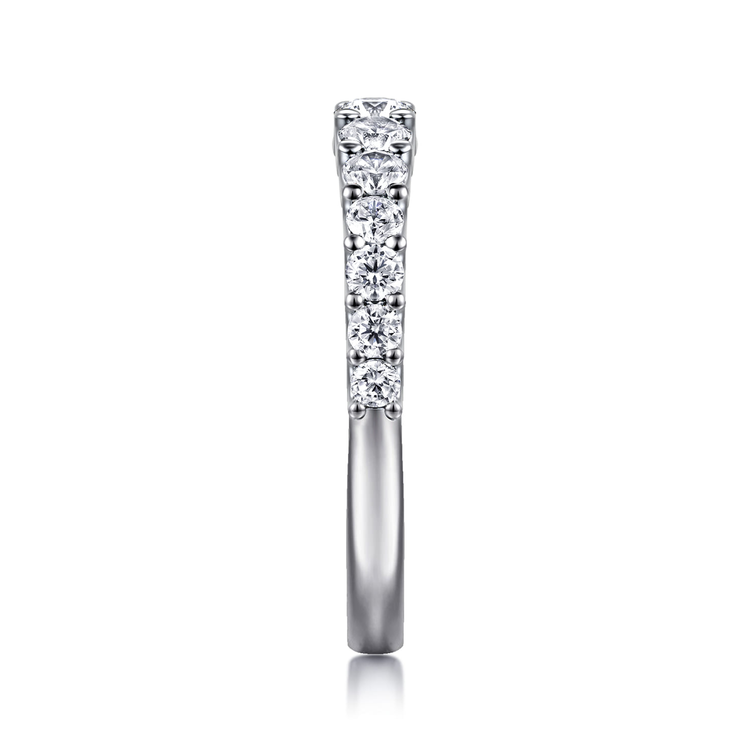 14K White Gold Diamond Wedding Band - 0.7 ct - Shot 5