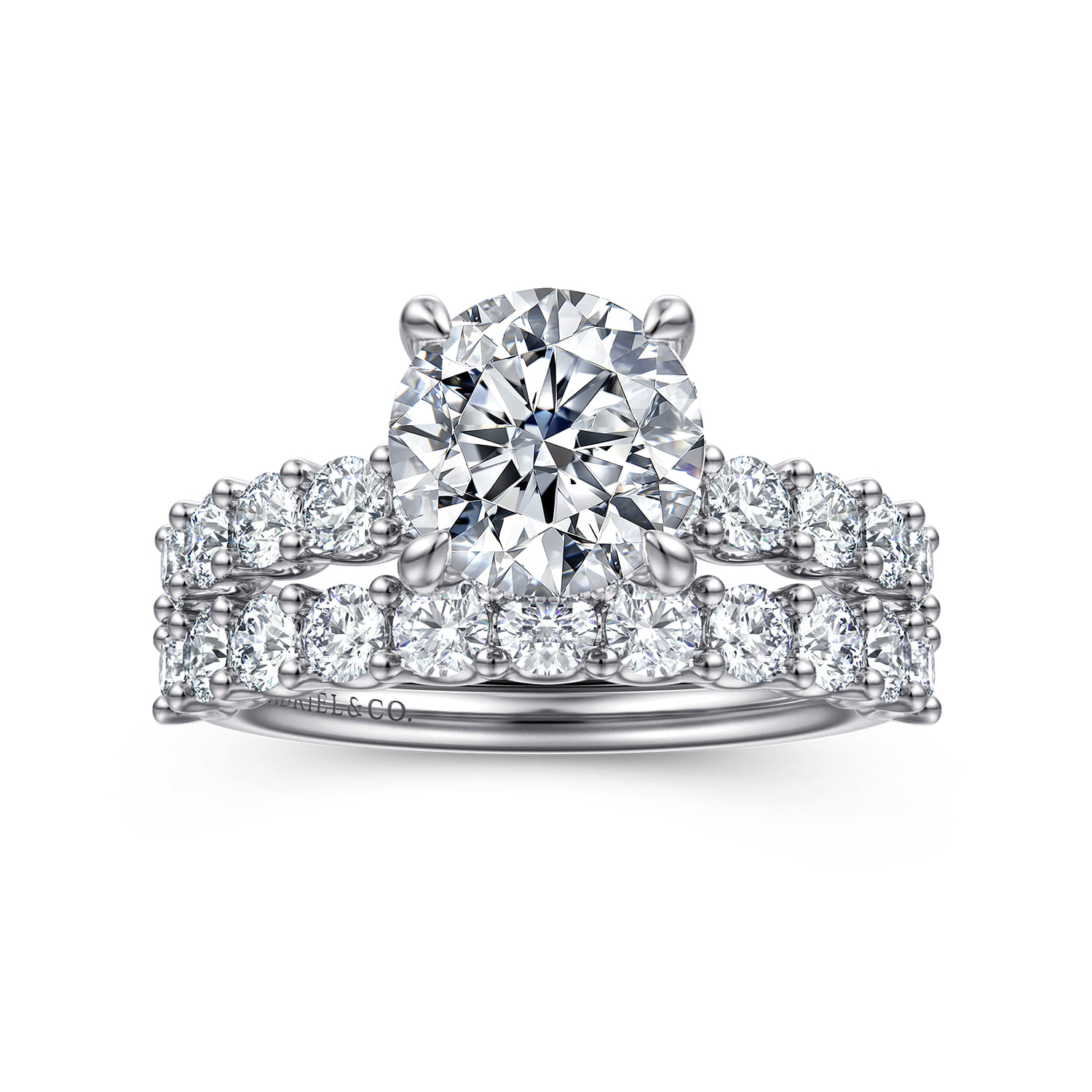 14K White Gold Diamond Wedding Band - 0.7 ct - Shot 4