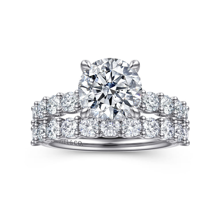 14K White Gold Diamond Wedding Band - 0.7 ct - Shot 4