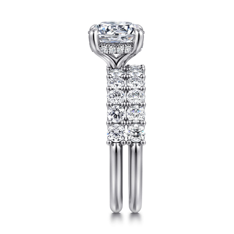 14K White Gold Diamond Wedding Band - 0.7 ct - Shot 5