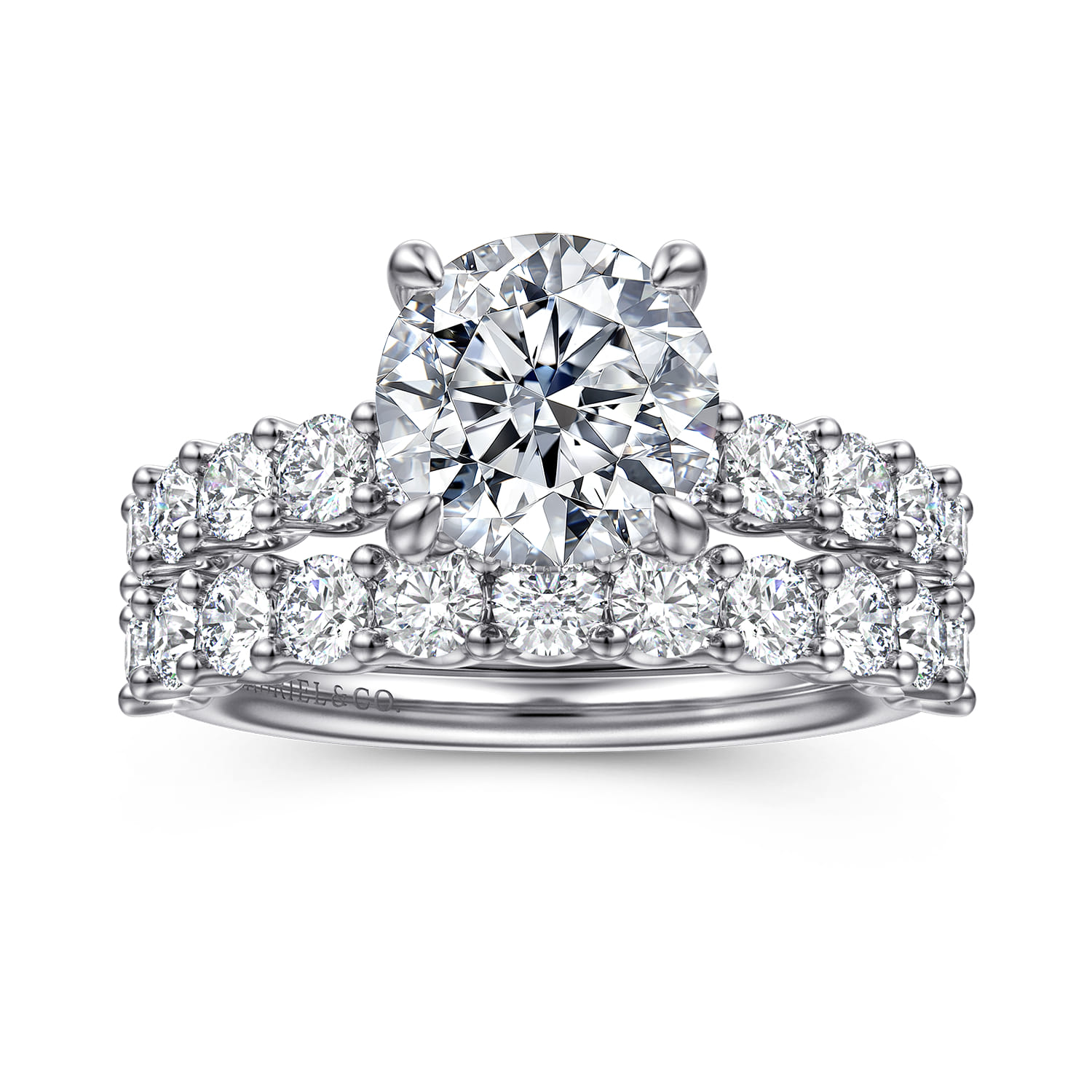 14K White Gold Diamond Wedding Band - 0.9 ct - Shot 4