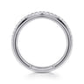 14K White Gold Diamond Wedding Band - 0.19 ct