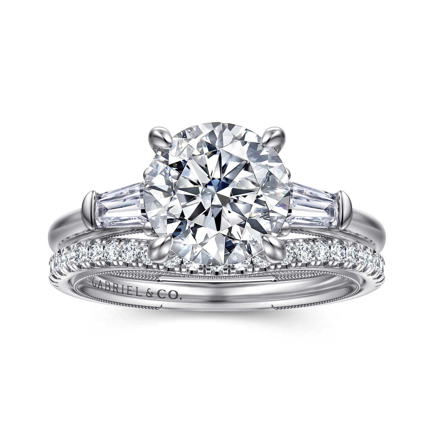 14K White Gold Diamond Wedding Band - 0.19 ct - Shot 4
