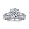 14K White Gold Diamond Wedding Band - 0.19 ct