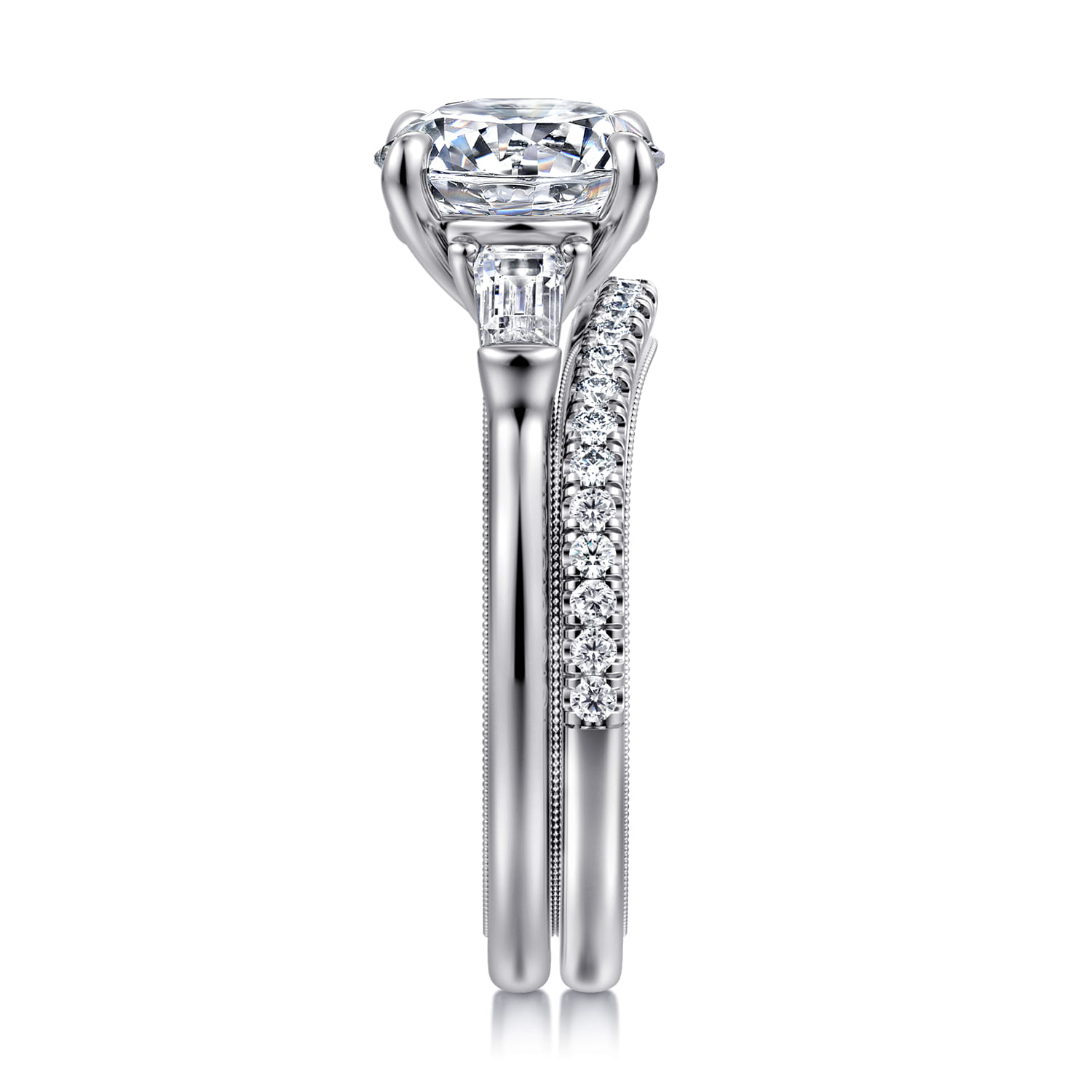 14K White Gold Diamond Wedding Band - 0.19 ct - Shot 5