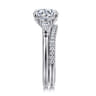 14K White Gold Diamond Wedding Band - 0.19 ct