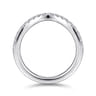 14K White Gold Diamond Wedding Band - 0.3 ct