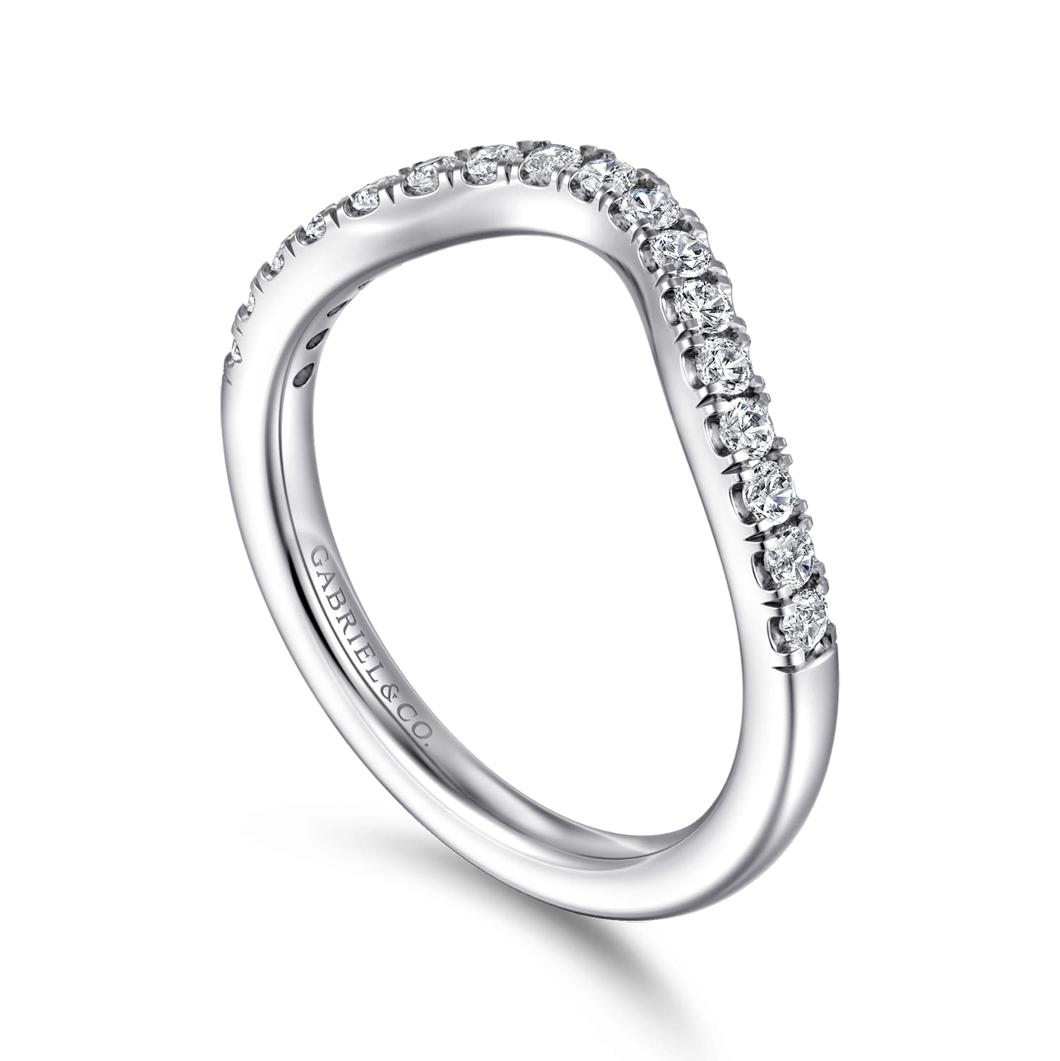 14K White Gold Diamond Wedding Band - 0.3 ct - Shot 3