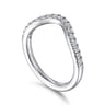 14K White Gold Diamond Wedding Band - 0.3 ct