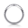 14K White Gold Diamond Wedding Band - 0.4 ct