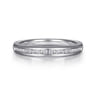 14K White Gold Diamond Wedding Band - 0.23 ct