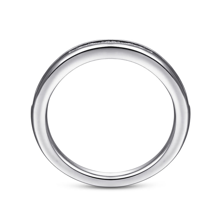 14K White Gold Diamond Wedding Band - 0.23 ct - Shot 2