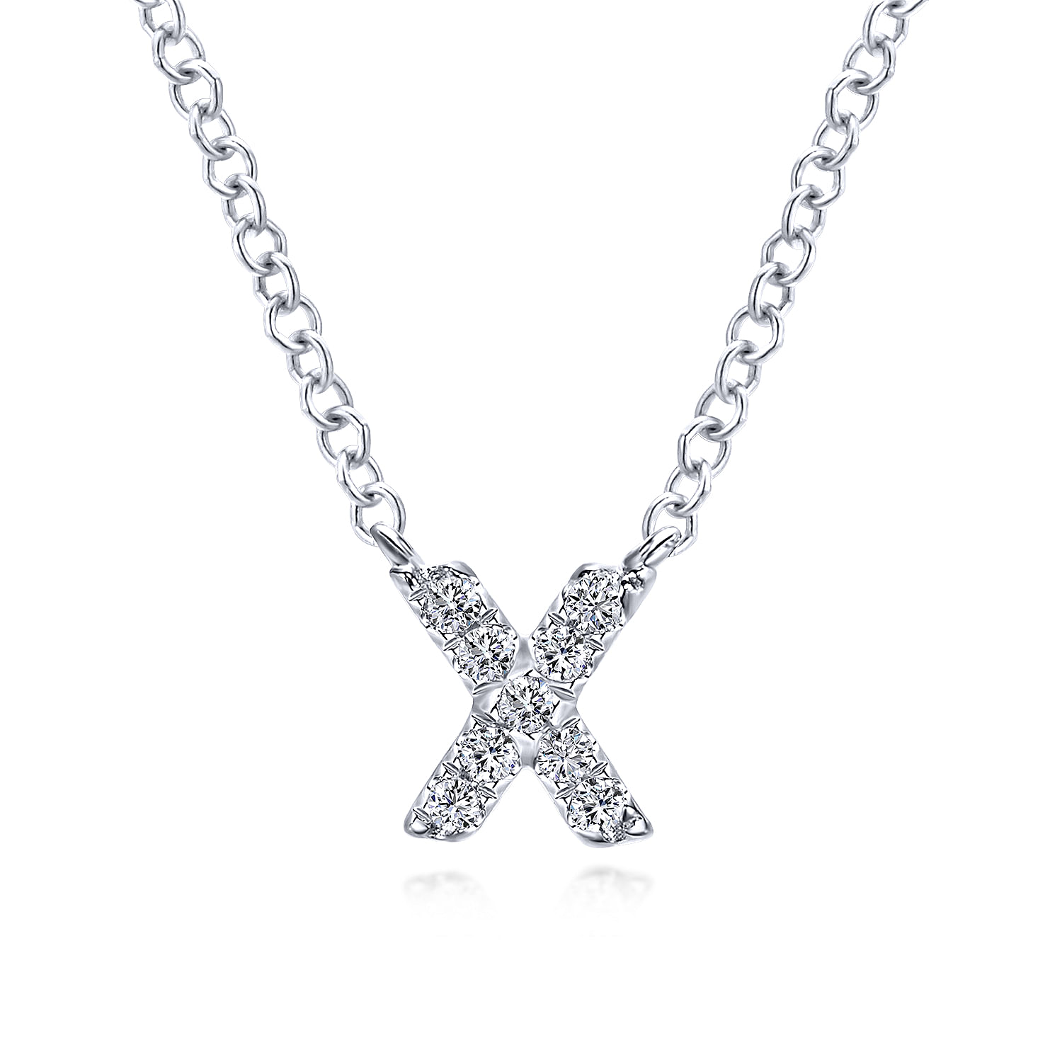 14K-White-Gold-Diamond-X-Initial-Pendant-Necklace1