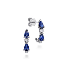 14K-White-Gold-Diamond-and-Pear-Sapphire-J-Hoop-Earrings1