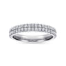 Fancy Wedding Ring in 14k White Gold with Round Natural Diamond at Gabriel & Co.