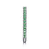 14K White Gold Emerald Stackable Ring