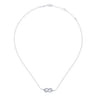 14K White Gold Eternal Love Infinity Diamond Pendant Necklace - 0.3 ct