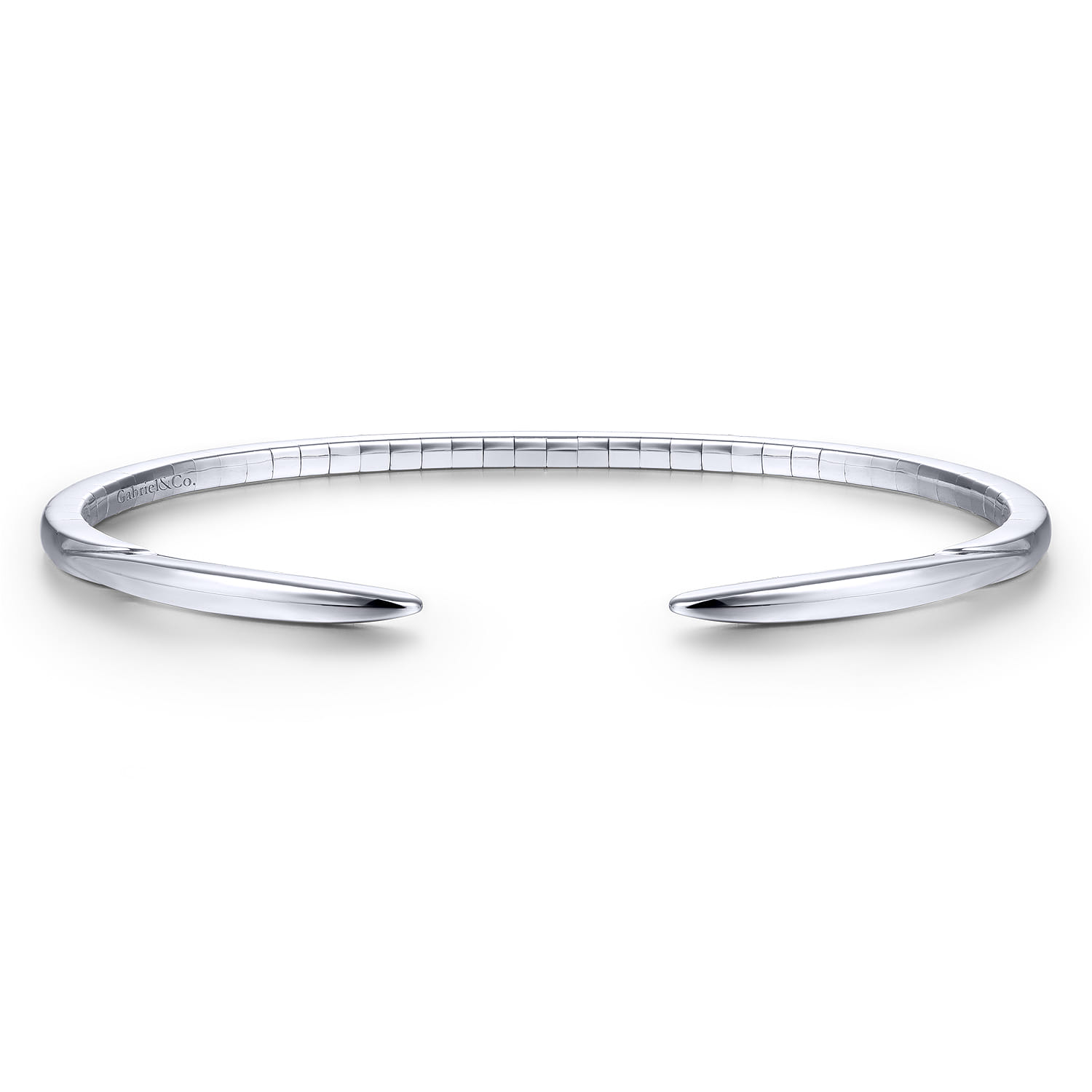 14K White Gold Fashion Bangle - Shot 1