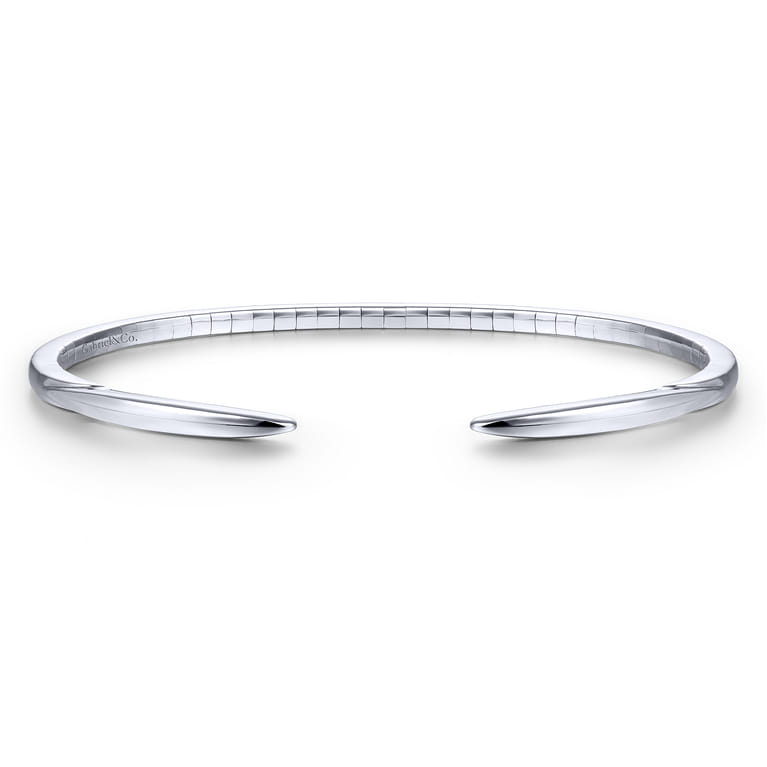 14K White Gold Fashion Bangle - Shot 1