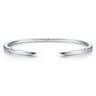 14K White Gold Fashion Bangle