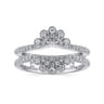 Enhancer Wedding Ring in 14k White Gold with Round Natural Diamond at Gabriel & Co.