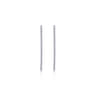14K White Gold French Pave 50mm Round Inside Out Diamond Hoop Earrings - 2.4 ct