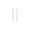 14K White Gold French Pave 50mm Round Inside Out Diamond Hoop Earrings - 1.3 ct