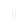14K White Gold French Pave 60mm Round Inside Out Diamond Hoop Earrings - 2.9 ct