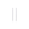 14K White Gold French Pave 70mm Round Inside Out Diamond Hoop Earrings - 2.55 ct