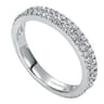 Fancy Wedding Ring in 14k White Gold with Round Natural Diamond at Gabriel & Co.