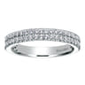 Fancy Wedding Ring in 14k White Gold with Round Natural Diamond at Gabriel & Co.