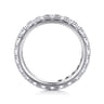 Eternity Band Wedding Ring in 14k White Gold with Round Natural Diamond at Gabriel & Co.