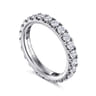 Eternity Band Wedding Ring in 14k White Gold with Round Natural Diamond at Gabriel & Co.