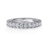 Eternity Band Wedding Ring in 14k White Gold with Round Natural Diamond at Gabriel & Co.