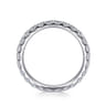 Eternity Band Wedding Ring in 14k White Gold with Round Natural Diamond at Gabriel & Co.