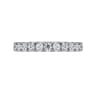 Eternity Band Wedding Ring in 14k White Gold with Round Natural Diamond at Gabriel & Co.