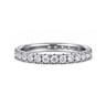 Eternity Band Wedding Ring in 14k White Gold with Round Natural Diamond at Gabriel & Co.