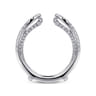 Enhancer Wedding Ring in 14k White Gold with Round Natural Diamond at Gabriel & Co.