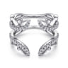 Enhancer Wedding Ring in 14k White Gold with Round Natural Diamond at Gabriel & Co.