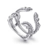 Enhancer Wedding Ring in 14k White Gold with Round Natural Diamond at Gabriel & Co.