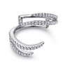 Enhancer Wedding Ring in 14k White Gold with Round Natural Diamond at Gabriel & Co.