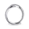 Enhancer Wedding Ring in 14k White Gold with Round Natural Diamond at Gabriel & Co.