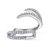 Enhancer Wedding Ring in 14k White Gold with Round Natural Diamond at Gabriel & Co.