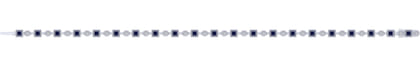 14K White Gold Geometric Diamond and Sapphire Tennis Bracelet