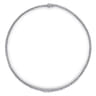 14K White Gold Graduated Diamond Tennis Necklace - 1.5 ct