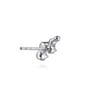 14K White Gold Graduating Diamond Stud Earrings - 0.35 ct