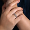 Fancy Wedding Ring in 14k White Gold with Round Natural Diamond at Gabriel & Co.